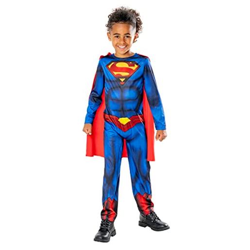 DC Cómics - Superman - Fantasia Eco-friendly de Super-herói com Capa XS ㅤ