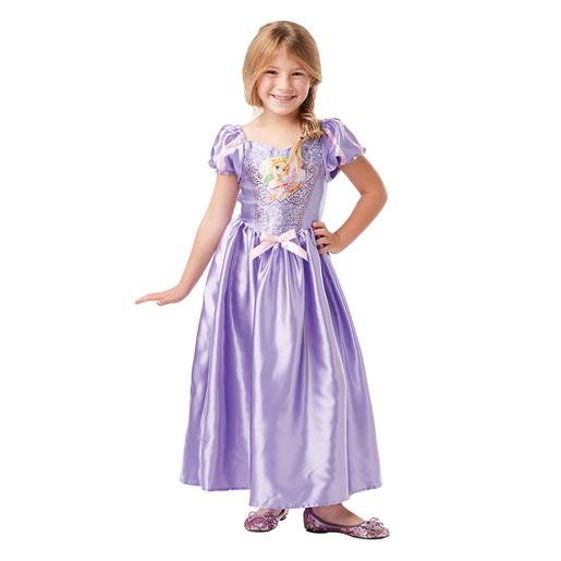 Princesas Disney - Rapunzel Disfarce com Lantejoulas 5-6 anos