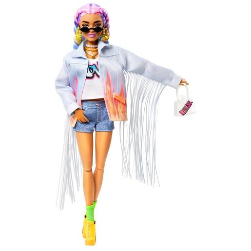 Barbie - Boneca Extra - Tranças de cores