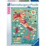 Ravensburger - Puzzle mapa de Italia doce 1000 peças ㅤ