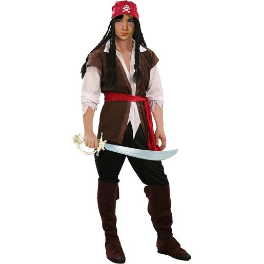 Fantasia infantil de Pirata Jack com espada S ㅤ