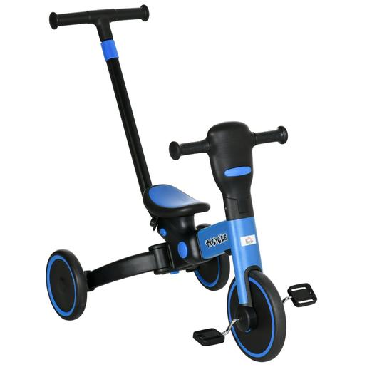 Homcom - Triciclo 4 em 1 azul