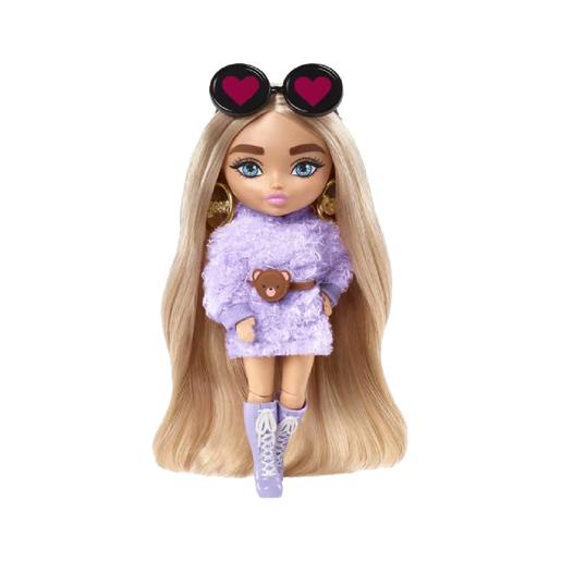 Barbie - Boneca Extra Minis - Vestido de peluche