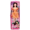 Barbie - Muñeca Fashionista - Vestido naranja sin hombros