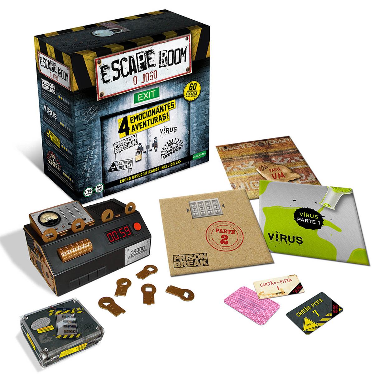 Jogo interativo Missão Escape Room - Multikids - Na caixa original 