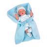 Bebé Elegance 28 cm Hanne com Mantinha e Choro - Azul
