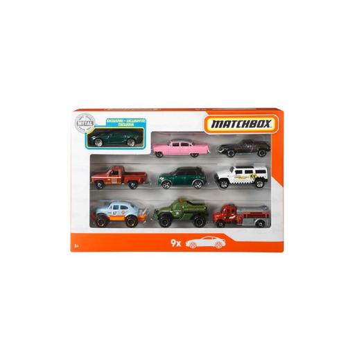 Matchbox - Pack 9 veículos (vários modelos)