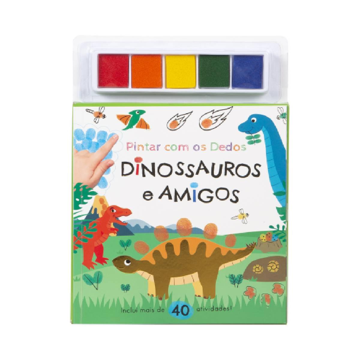 Página De Colorir Dinossauros Para Crianças Pré-escolares. Números