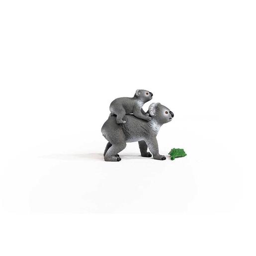 Schleich - Koala mãe e filhote - Figura coleccionável (Vários modelos) ㅤ