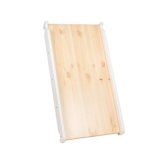 MeowBaby - Escada escorrega com parede de escalada 2 em 1 madeira branca