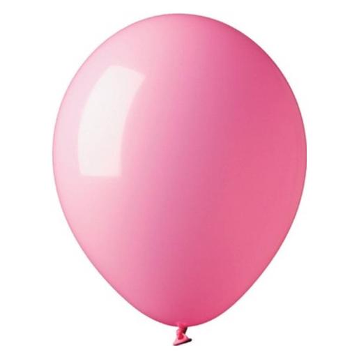 Saco com 20 balões rosa médios