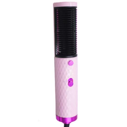 Escova secador e alisador cerámico de cabelo HS818 cor de rosa