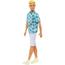Mattel - Boneco Ken Fashionistas com cabelo loiro e roupa de cactos ㅤ