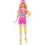 Barbie - Boneca Patinadora com Outfit Neon e Acessórios ㅤ
