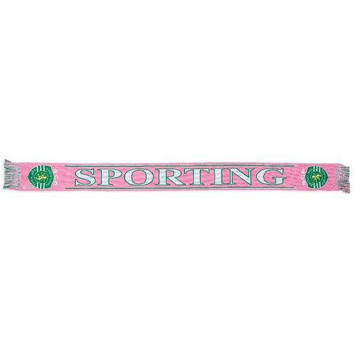 Sporting CP - Minibufanda Rosa con Logos
