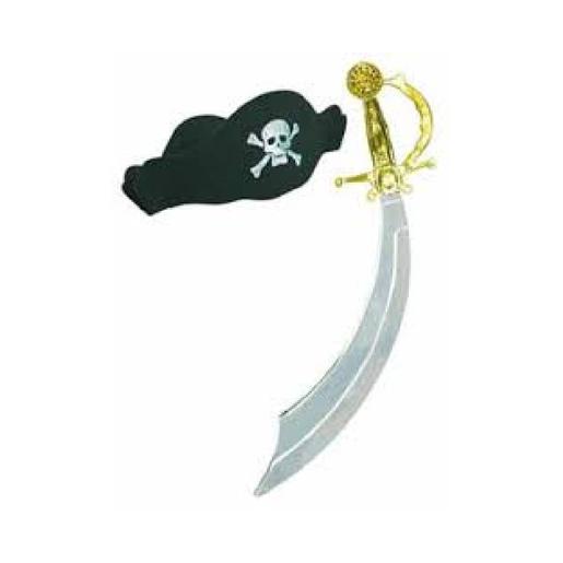 Conjunto de espada e chapéu de pirata