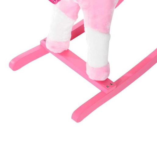 Homcom - Cavalo de balanço para crianças rosa