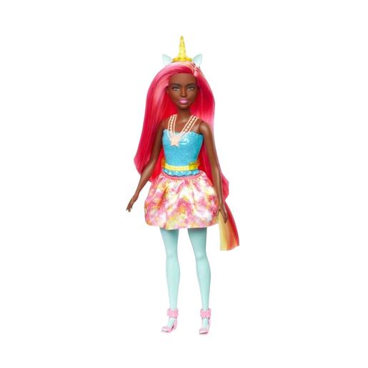 Barbie - Barbie Dreamtopia - Unicórnio cabelo rosa e amarelo