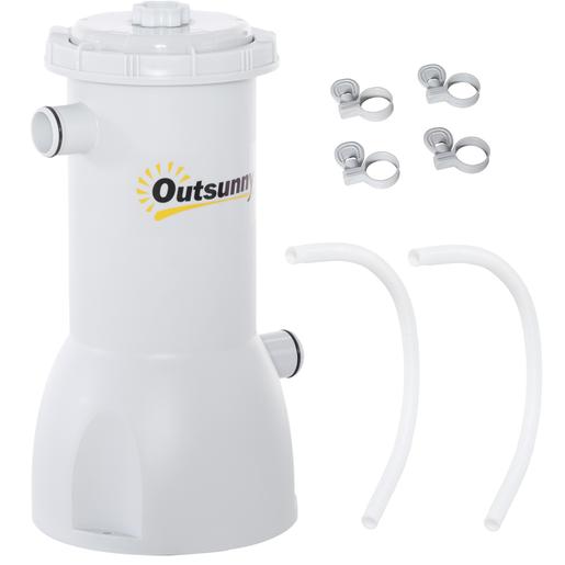 Outsunny - Filtro purificador para piscina 4.000 l/h