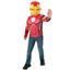Rubie's - Iron Man - Fantasia de Homem de Ferro musculoso com máscara para criança ㅤ