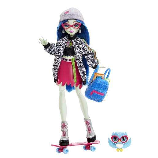 Mattel - Monster High - Boneca Ghoulia com mascote e acessórios ㅤ