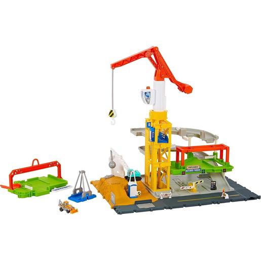 Matchbox - Pista de construção com acessórios para carros de brinquedo ㅤ