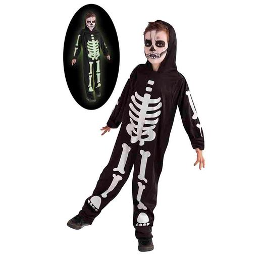 Disfarce Infantil - Esqueleto Brilha no Escuro 5-7 anos