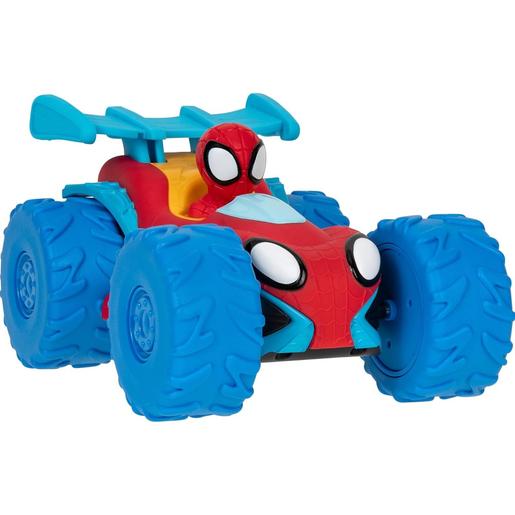 Marvel - Spidey - Veículo motorizado trepa obstáculos ㅤ