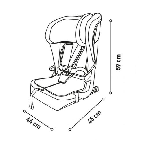 Asalvo - Cadeira de auto Profix Preta 76-150 cm