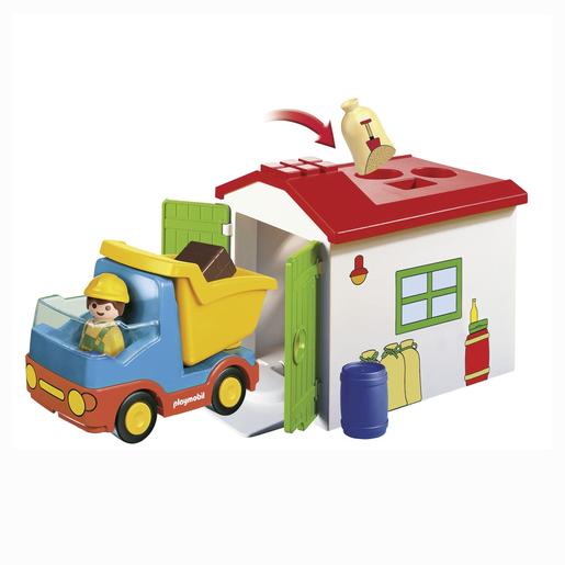 Playmobil - 1.2.3 Camião com Garagem 70184