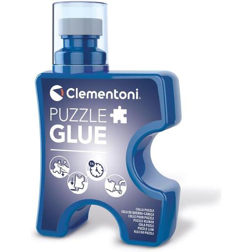Clementoni - Cola líquida para puzzles com aplicador de esponja, secagem rápida, 200 ML ㅤ