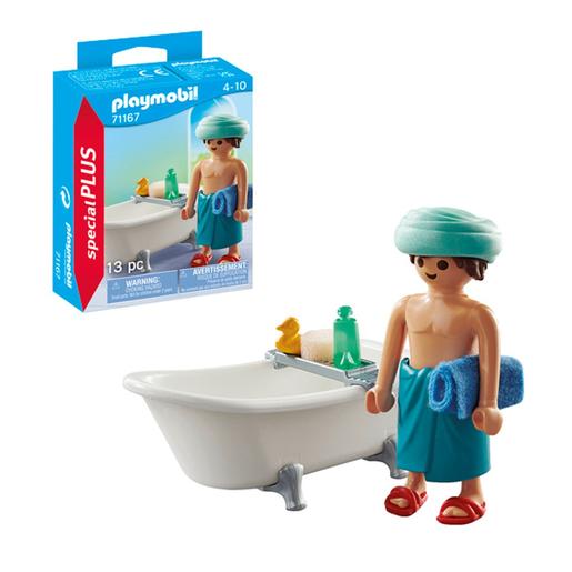 Playmobil - Figura Homem na Banheira ㅤ
