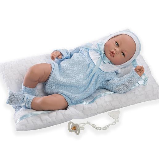 Boneca Bebé Vera 46 cm com Babygro Azul
