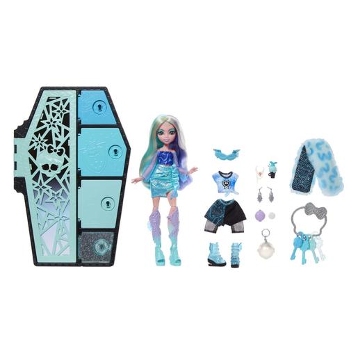 Mattel - Monster High - Boneca Monster High com guarda-roupa iridescente e acessórios de moda surpresa ㅤ