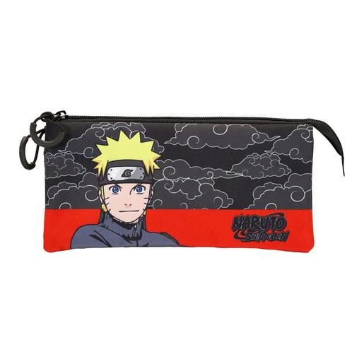 Naruto - Estojo triplo com nuvens