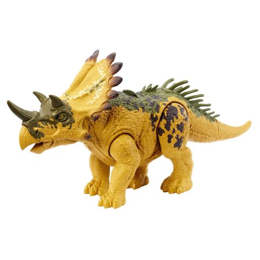 Mattel - Jurassic World - Figura articulada Regaliceratops Rugido Selvagem ㅤ
