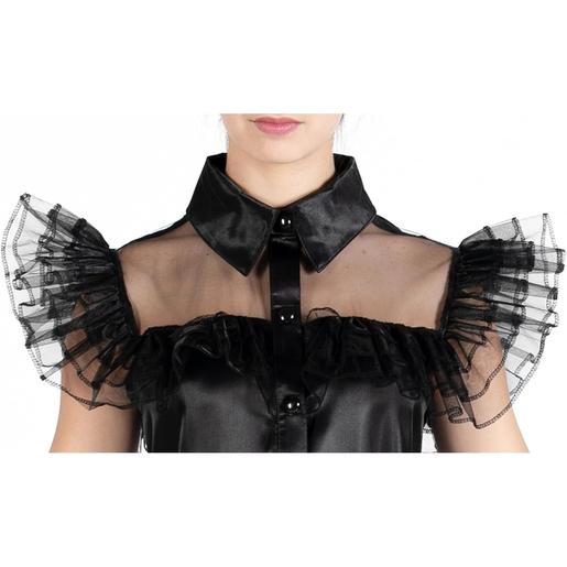 Disfraz color negro estilo Wednesday Addams, 152cm ㅤ