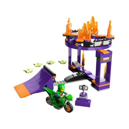 LEGO - Desafio acrobático 2 em 1: rampa, aro e moto de dinossauro no estilo LEGO City, 60359