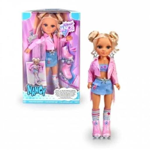 Nancy - Boneca patinadora com acessórios e casaco rosa, para meninos e meninas