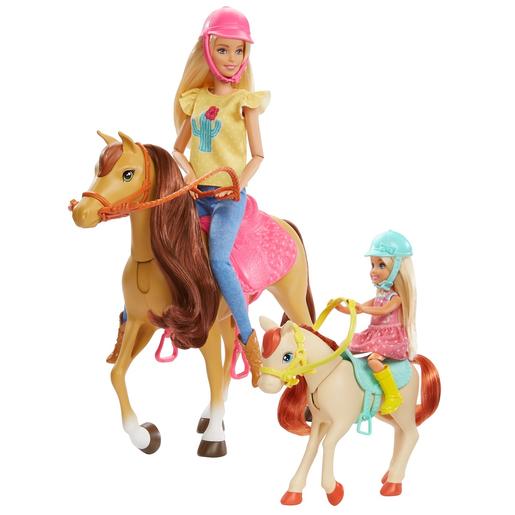 Barbie - Chelsea e Barbie com Cavalos