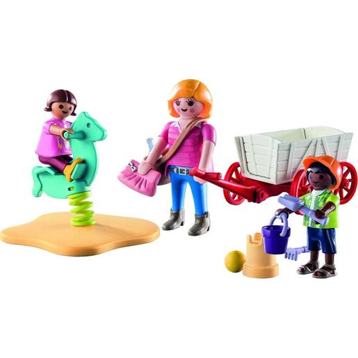 Playmobil - Pack inicial para educadora com carrinho Playmobil ㅤ