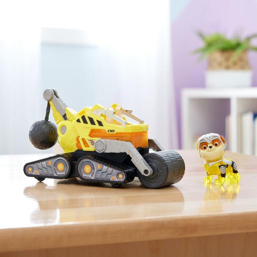 Energía - Patrulha Pata - Camião de construção de brinquedo com figura de ação, luzes e sons
 ㅤ