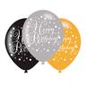 Pack 6 Balões Happy Birthday