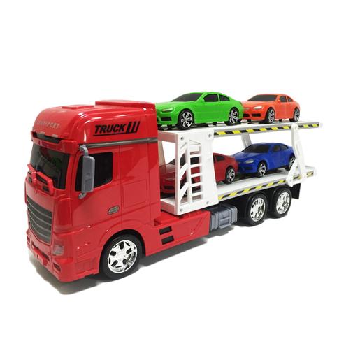 Camião Reboque de Transporte com Carros (várias cores)