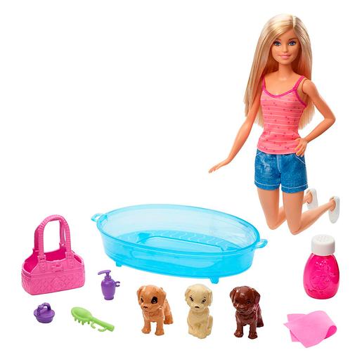 Barbie - Boneca Loira e os Cãozinhos