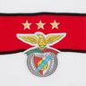 SL Benfica - Cachecol riscas vermelhas e brancas com escudo bordado