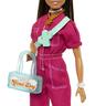 Barbie - Boneca com Macacão Rosa e Acessórios de Moda ㅤ