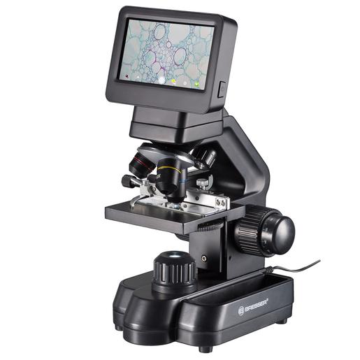 Microscópio Bresser de ensino com ecrã LCD  tátil e conexão HDMI