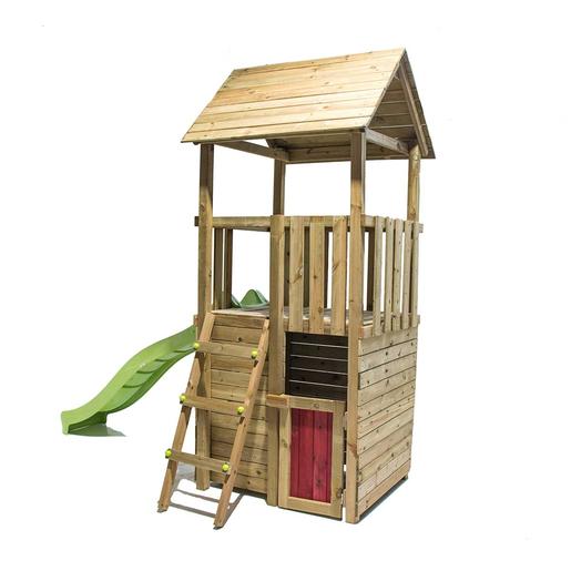 Parque de jogos infantil de madeira Tibidabo com casa