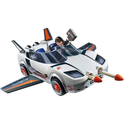 Playmobil - Brinquedo Playmobil Agente Secreto com Veículo Veloz ㅤ